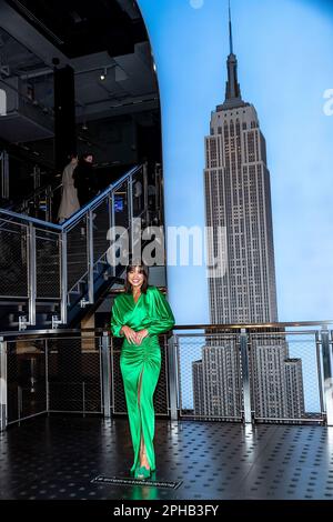New York, NY, États-Unis. 27 mars 2023. Peyton Elizabeth Lee à la célébration du nouveau film PROM PACT et la saison 2 de l'émission télévisée DOOGIE KAMEALOHA, M.D. à l'Empire State Building. Crédit : Steve Mack/Alay Live News Banque D'Images