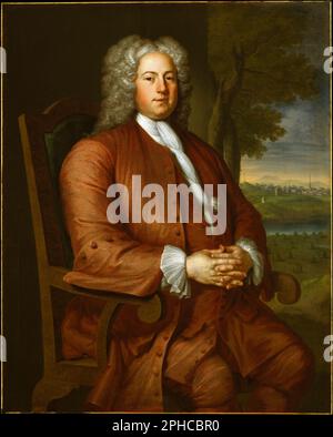 Francis Brinley par John Smithbert. 1729. Banque D'Images