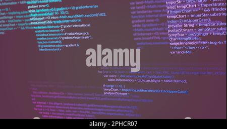 Image du traitement des données sur fond noir Banque D'Images