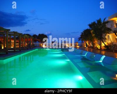 Vacances bien-être en Crète, Mer méditerranée, Voyage Grèce Banque D'Images