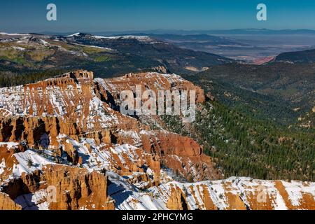 Cedar Breaks National Monument en hiver, de l'Utah Banque D'Images