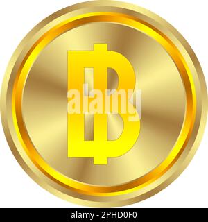 monnaie de pièce d'or, concept de trésor de pièce d'or réaliste et luxueux. 3d illustration vectorielle Illustration de Vecteur