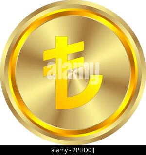 monnaie de pièce d'or, concept de trésor de pièce d'or réaliste et luxueux. 3d illustration vectorielle Illustration de Vecteur