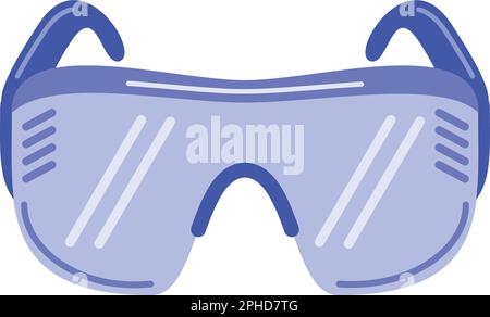 icône de laboratoire de lunettes de protection Illustration de Vecteur