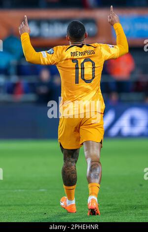 27-03-2023: Sport: Nederland / Gibraltar ROTTERDAM, PAYS-BAS - MARS 27: Memphis Delay (pays-Bas) pendant le match Groupe B - UEFA EURO 2024 qua Banque D'Images