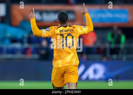 27-03-2023: Sport: Nederland / Gibraltar ROTTERDAM, PAYS-BAS - MARS 27: Memphis Delay (pays-Bas) pendant le match Groupe B - UEFA EURO 2024 qua Banque D'Images