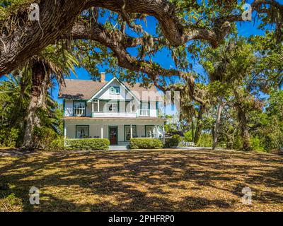 Guptill House à Selby Gardens Historic Spanish point à Osprey Floride États-Unis Banque D'Images