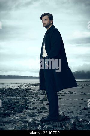 DAVID TENNANT dans GRACEPOINT (2014), dirigé par CHRIS CHIBNALL. Crédit : AMIS / Album IMAGINAIRES Banque D'Images