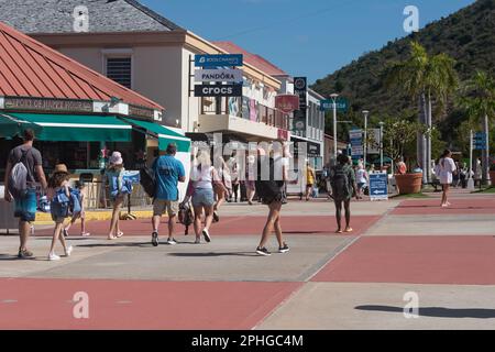 Port, Philipsburg, St. Maarten, Caraïbes du Sud Banque D'Images