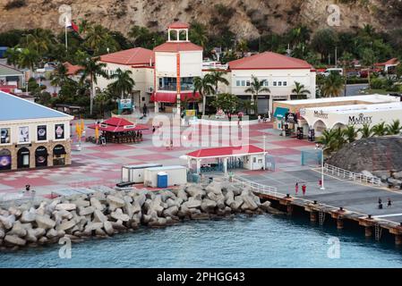 Philipsburg porrt, St. Maarten, Caraïbes du Sud , Banque D'Images