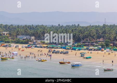 Vue sur la plage de Murudeshwar (Karnataka, Inde) Banque D'Images