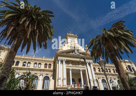 Hôtel de ville de Malaga Espagne Banque D'Images