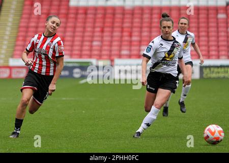 Sheffield, Royaume-Uni. 26th mars 2023. Sheffield, Angleterre, 26 mars 2023; Mia Enderby et Amber-Keegan Stobbs (Sean Chandler/SPP) Credit: SPP Sport Press photo. /Alamy Live News Banque D'Images