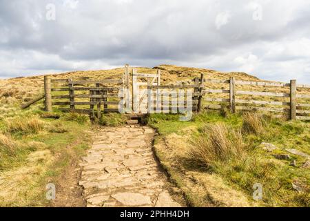 White Coppice, Great Hill et Anglezarke Circular est un circuit de 9,2 km situé près de Chorley, Lancashire, Angleterre qui dispose d'un lac et est évalué Banque D'Images