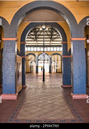 Entrée au Kalgoorlie City Markets Building ou Market Arcade (1900) à Hannan Street, dans la ville aurifère de Kalgoorlie, en Australie occidentale Banque D'Images