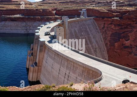 Barrage de Glen Canyon près de page, en Arizona, États-Unis Banque D'Images