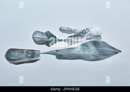 Lac Glacier en Islande, de magnifiques blocs de glace Banque D'Images