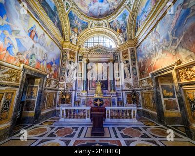 Cappella degli Angeli (Chapelle des Anges) dans l'Église de Jésus - Rome, Italie Banque D'Images