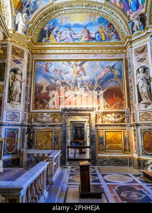 Cappella degli Angeli (Chapelle des Anges) dans l'Église de Jésus - Rome, Italie Banque D'Images