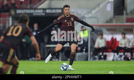 Cologne, Allemagne. 28th mars 2023. Firo: 28.03.2023, football, football: Équipe nationale DFB, jeu de pays pour hommes, homme, jeu amical GER, Allemagne - Belgique, BEL Felix Nmecha, action individuelle crédit: dpa/Alay Live News Banque D'Images