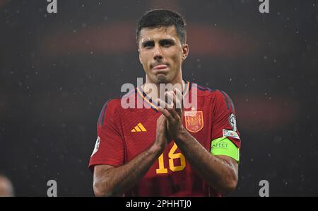 Glasgow, Royaume-Uni. 28th mars 2023. Rodof Spain lors du match de qualification du Championnat d'Europe de l'UEFA à Hampden Park, Glasgow. Crédit photo à lire: Neil Hanna/Sportimage crédit: Sportimage/Alamy Live News Banque D'Images