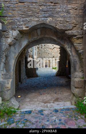 Vue sur le monastère de Padise en Estonie. Banque D'Images