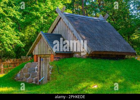 Musée en plein air de la ville lituanienne de Klaipeda. Banque D'Images