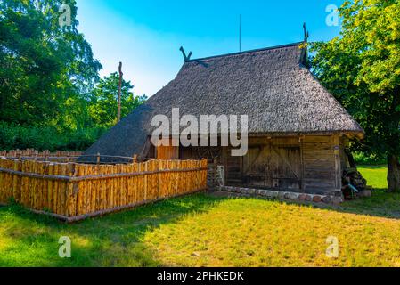 Musée en plein air de la ville lituanienne de Klaipeda. Banque D'Images