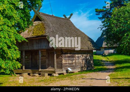 Musée en plein air de la ville lituanienne de Klaipeda. Banque D'Images