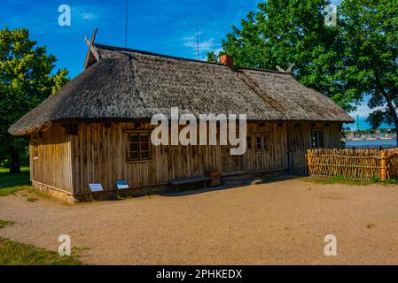 Musée en plein air de la ville lituanienne de Klaipeda. Banque D'Images