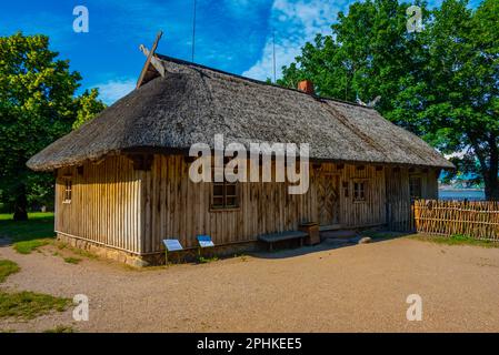 Musée en plein air de la ville lituanienne de Klaipeda. Banque D'Images