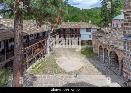 Détail d'une église située à l'intérieur du monastère de troyan en Bulgarie. Banque D'Images