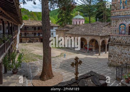 Détail d'une église située à l'intérieur du monastère de troyan en Bulgarie. Banque D'Images