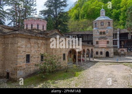 Détail d'une église située à l'intérieur du monastère de troyan en Bulgarie. Banque D'Images