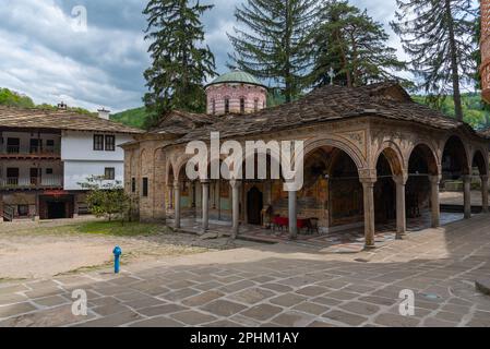 Détail d'une église située à l'intérieur du monastère de troyan en Bulgarie. Banque D'Images