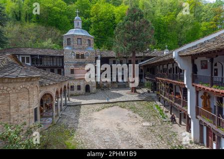 Détail d'une église située à l'intérieur du monastère de troyan en Bulgarie. Banque D'Images