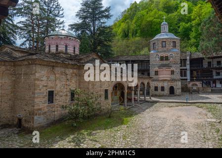 Détail d'une église située à l'intérieur du monastère de troyan en Bulgarie. Banque D'Images