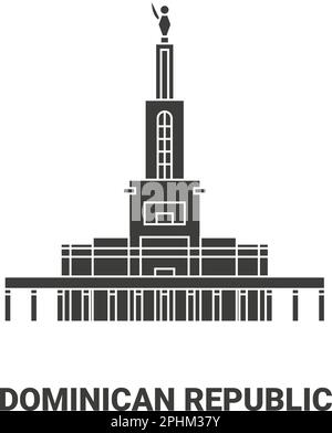 Illustration vectorielle de voyage en République dominicaine Illustration de Vecteur
