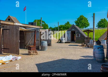 Site historique de Dybbol Banke commémorant la guerre entre la Prusse et le Danemark en 1864 près de Sonderborg, au Danemark Banque D'Images