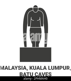 Malaisie, Kuala Lumpur, Batu Caves Voyage illustration vecteur Illustration de Vecteur