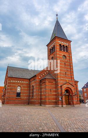 Église de notre Sauveur à Esbjerg, Danemark. Banque D'Images