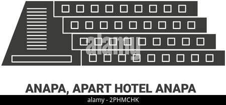 Russie, Anapa, Apart Hotel Anapa Voyage illustration vecteur Illustration de Vecteur