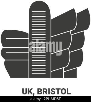 Angleterre, illustration vectorielle de voyage de Bristol Illustration de Vecteur