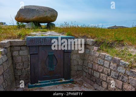 Ancien soute militaire à Grenen, Danemark. Banque D'Images