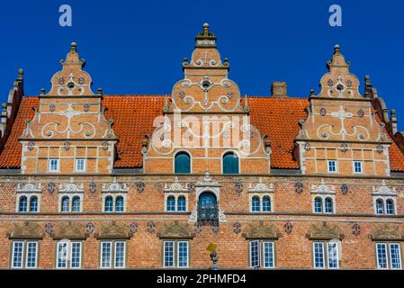 Jens Bangs Stenhus dans la ville danoise d'Aalborg. Banque D'Images