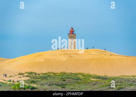 Rubjerg Knude Lightouse au Danemark. Banque D'Images