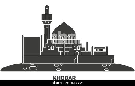 Arabie Saoudite, Khobar Voyage illustration vecteur Illustration de Vecteur