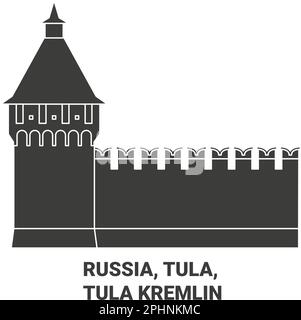 Russie, Tula, Tula Kremlin Voyage illustration vectorielle historique Illustration de Vecteur