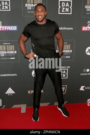 27 mars 2023 - Londres, Angleterre, Royaume-Uni - Anthony Joshua participant à Joshua vs Franklin Fight week Launch Party, ARt'otel, London Battersea Power Station Banque D'Images