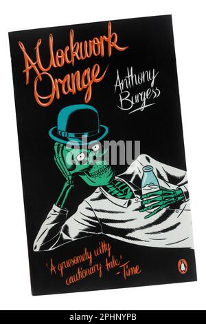 Un livre Orange classique de Clockwork par Anthony Burgess, un roman à livre de poche Banque D'Images